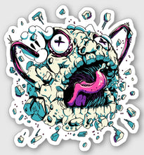 Load image into Gallery viewer, Exploding Moon Man Sticker
